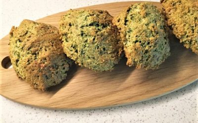 Nemme grønne scones på havregryn!