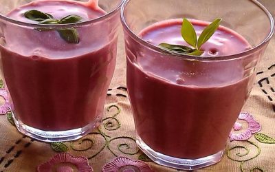 Jordbær-hyldeblomst smoothie!