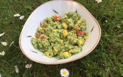 Grov guacamole på broccoli og avokado, gluten- og laktosefri!