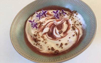 Rabarber-dessert!