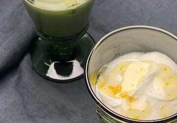 Citronfromage med citronsirup!