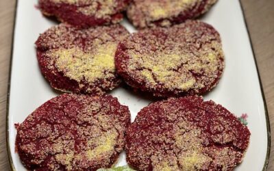 Krydret bagt rødbedebøf og karrykartoffelsalat!