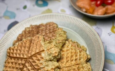 Kartoffelvafler med røget laks og creme!