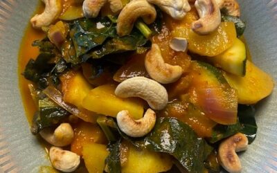 Vegetargryde med cashewnødder!
