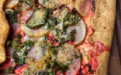 Kartoffel-rødbede galette!