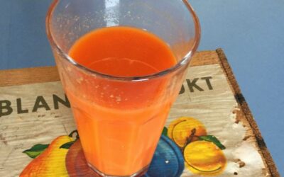 Juice på grapefrugt og gulerod!