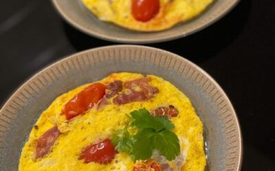 Mikroovns-omelet til morgenmad!